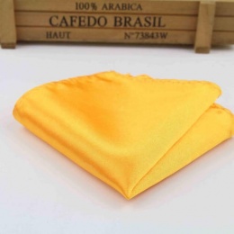 Boys Marigold Satin Pocket Square Handkerchief